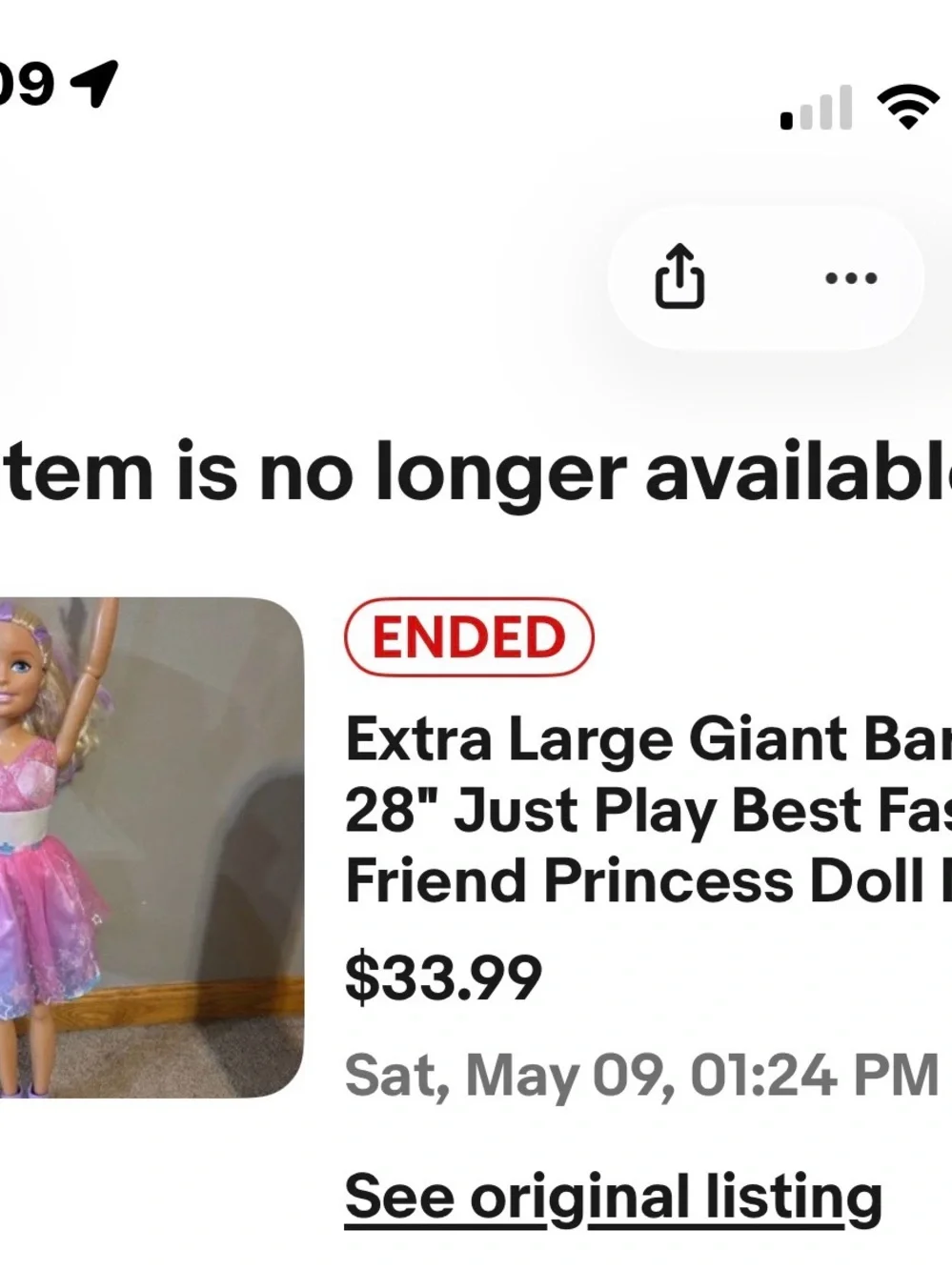 28” Barbie Pink and Purple Star-Print Doll Dress